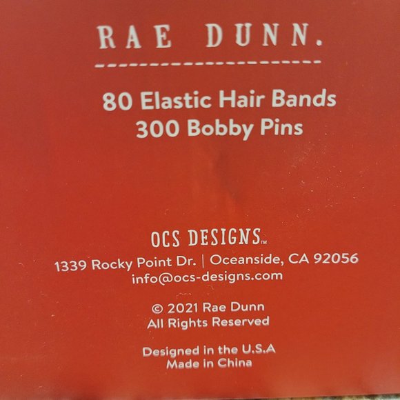 Rea Dunn. HOLIDAY GIFT SET 80 ELASTIC HAIR BANDS + 300 BOBBY PINS IN GLASS JARS - Picture 5 of 6